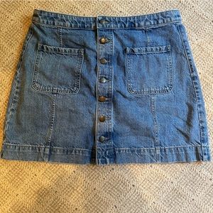 Loft Denim Button Up Skirt Size 12